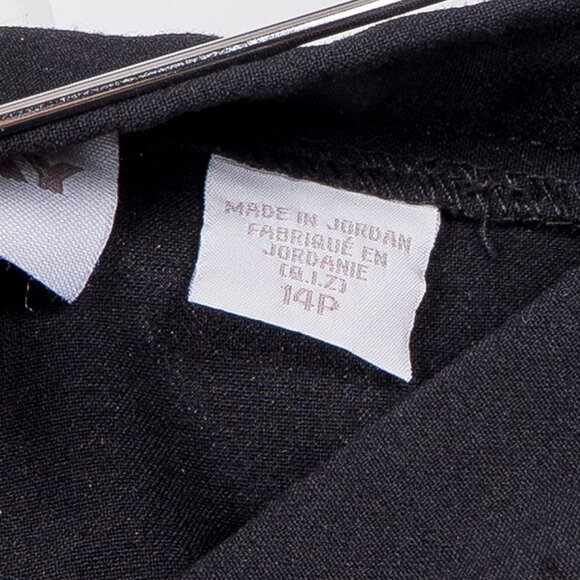 TanJay Petites Dress Pants 14P Womens Black Pleated Career Casual Elastic Waist - Picture 5 of 6